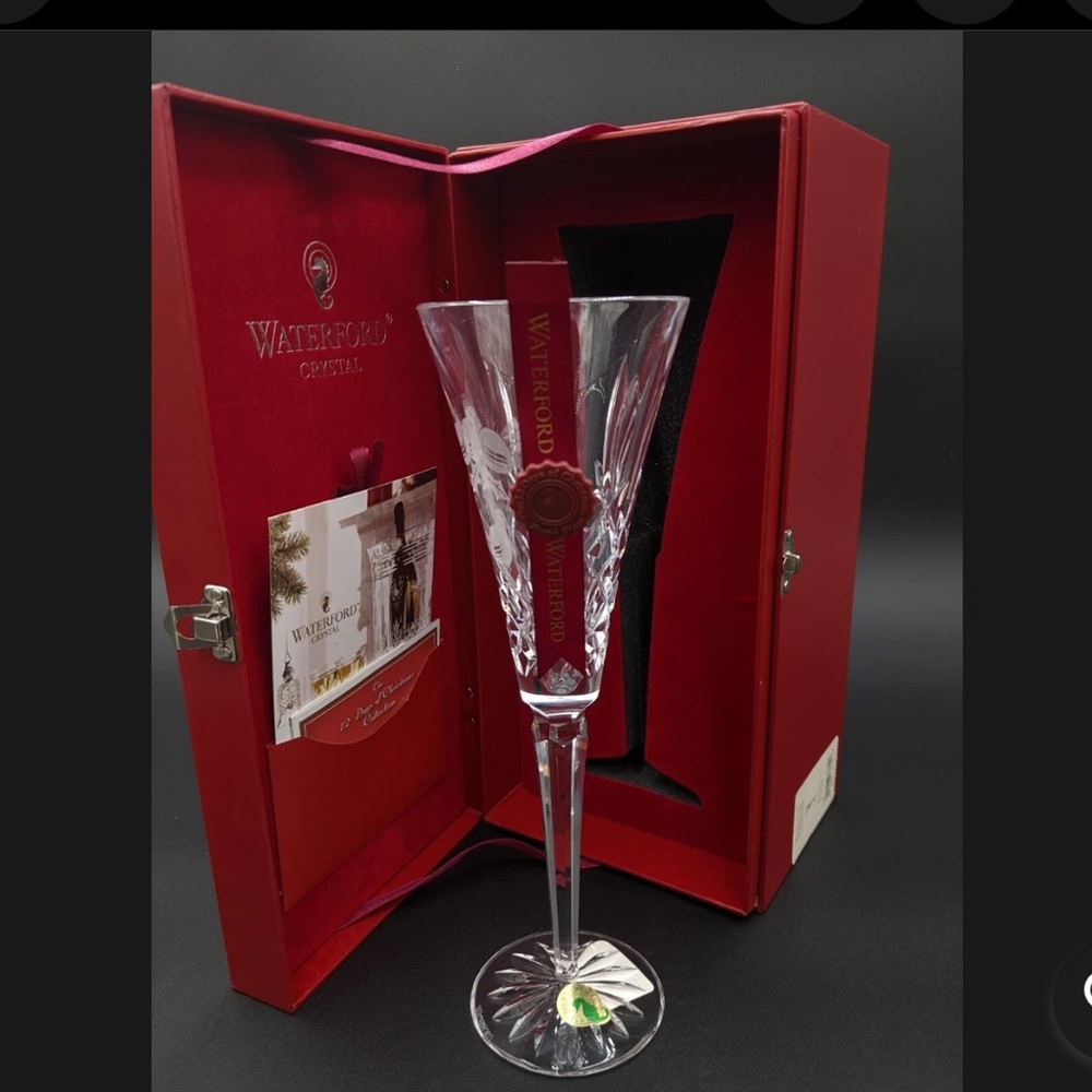 Waterford Crystal 2006 12 Days Flute “3 French Hens” NIB (LC) - Picture 2 of 12